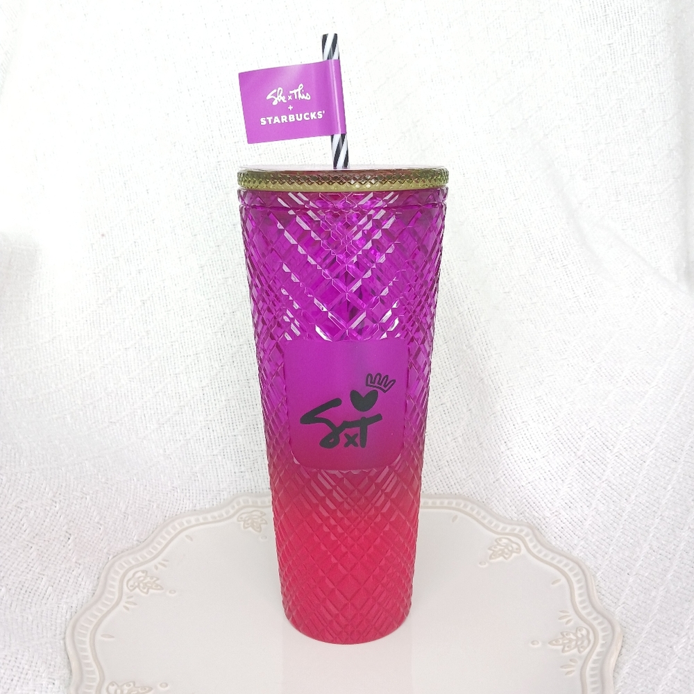 Starbucks × Shae Anthony She × This Gemstone Gradient 2024 Spring 24 oz Tumbler - Picture 1 of 10